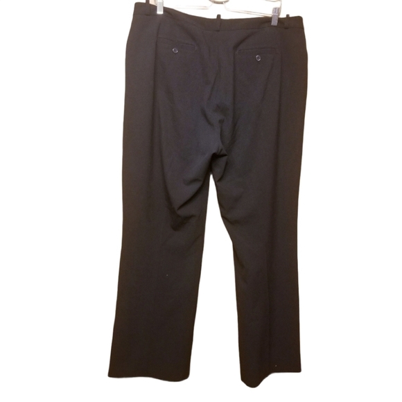 Ellen Tracy | Women's Classic Black Career Pants (Size 16) - Picture 10 of 10